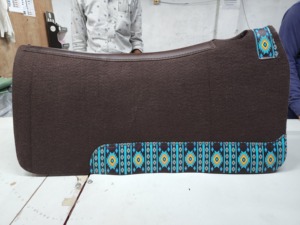 Tapis de selle en feutre de laine Western, couverture de selle de cheval profilée, absorbant les chocs, pour l'équitation sur sentier et ranch - Product Image 4