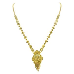 สร้อยคอแฟชั่นชุบทองไมครอน 14K 18K 24K ขายส่ง, ชุดเครื่องประดับเจ้าสาวแบบดั้งเดิม, ชุดเครื่องประดับทองไมครอนทองเหลือง - Product Image 3