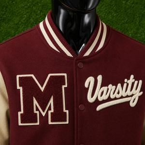 Veste de baseball vintage brodée avec logo personnalisé pour hommes et femmes, veste bomber de style universitaire, streetwear de haute qualité, manteaux de sport - Product Image 6