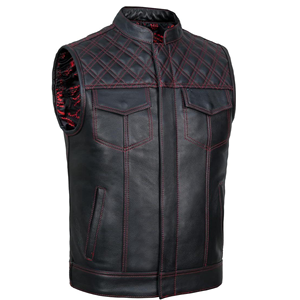 Chaqueta de Motociclista de Cuero Genuino para Hombre, Estilo Vintage, con Cierre Frontal, Abrigo Informal de Moda para Invierno - Product Image 5
