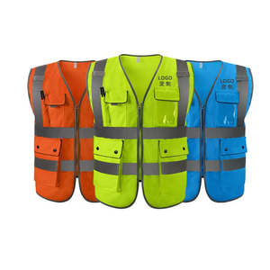 Chaleco de Seguridad Reflectante de Alta Visibilidad NESTA SPORTS con Bolsillo, Ropa de Trabajo para Construcción y Seguridad con Logotipo Personalizado - Product Image 4