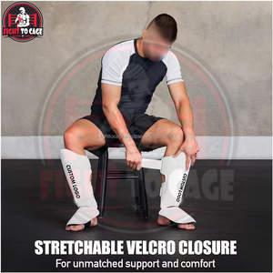 Protector de Espinilla Ligero y Duradero para MMA y Boxeo, Protección Absorbente de Impactos, con Cierre de Velcro, Equipo de Protección para Sparring - Product Image 4