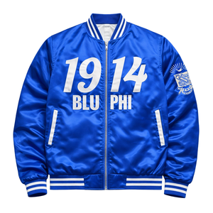 Blouson Bomber Bleu Phi Beta Sigma 1914 pour Hommes – Qualité Supérieure, Coupe Confortable, Vêtement de Fraternité Grecque, Tenue Décontractée - Product Image 4