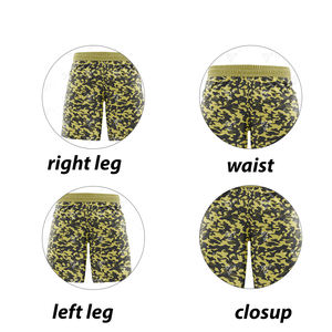 Shorts pour hommes en coton mélangé respirant, taille mi-haute, style streetwear, avec logo personnalisé imprimé, pour adultes, fabriqués au Pakistan. - Product Image 4