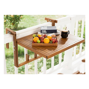 Minh Phuoc Furniture Durable Eco-Friendly FSCAcacia Oil Stain Modern <b>Outdoor</b> Garden Set Indoor Balcony Folding <b>Table</b> - Product Image 2