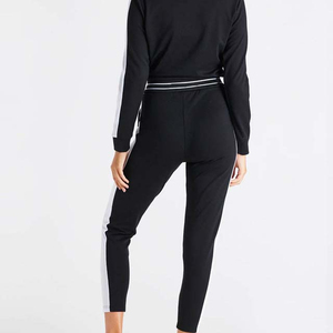 Pantalon de jogging coupe droite à rayures, dernière collection, 60 % coton 40 % polyester, pour femme, en promotion - Product Image 6