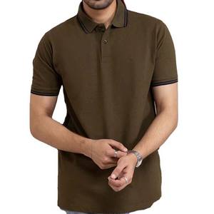 Camisas Polo de Alta Calidad 100% Algodón, Sólidas, Transpirables, de Manga Corta, Cuello Alto, con Logotipo Personalizado, Casuales para Hombre - Product Image 5