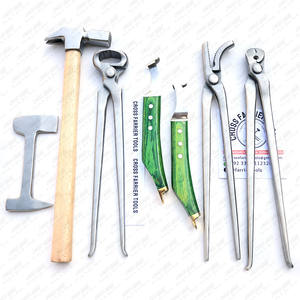 ชุดเครื่องมือที่ดีที่สุดไม่ลื่นจับกีบคีมตัดรองเท้ามีดห่วงค้อนสำหรับตัดกีบอานชุดเครื่องมือคราด - Product Image 6