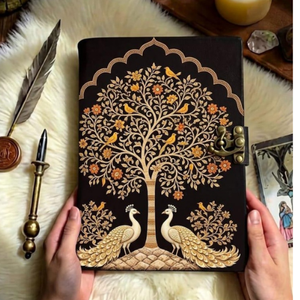 Diario Tradicional de Cuero Vintage con el Árbol de la Vida, Libro de Sombras Wiccano, Grimorio Hecho a Mano, Diario de Escritura, Regalo - Product Image 4