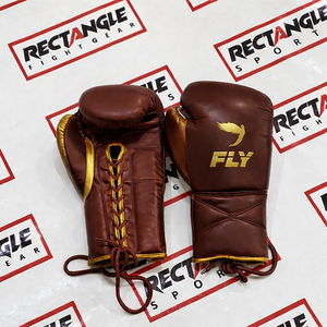Customized Fly Boxing Lace Up Gloves Top Quality Genuine Leather Boxing Training Gloves Custom Logo Fighting Gloves - Product Image 4
