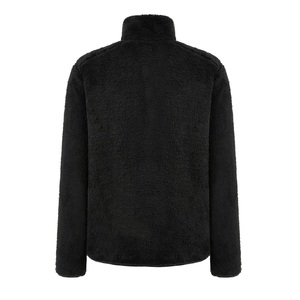 Chaqueta de Forro Polar Negra para Hombre, con Cierre Completo, Cuello Alto, Estilo Casual para Invierno - Product Image 2