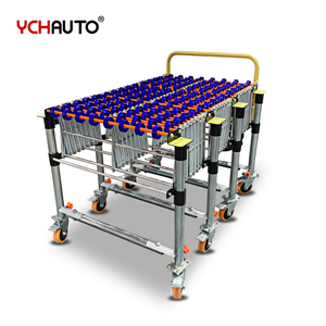 Skate Wheels Conveyor Unloading Box Flexible Roller Conveyor Non Power Running Freely <strong>Rotation</strong> for Manufacturer - Product Image 4