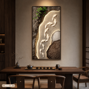 Peinture murale de luxe en soie, décoration intérieure, œuvre d'art artisanale en tissu de soie, poisson Koi, fabrication OEM ODM au Vietnam, vente chaude - Product Image 3