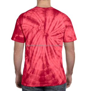 T-shirt surdimensionné personnalisé tie-dye avec impression tie-dye de haute qualité, col rond, motif uni pour homme, vêtements décontractés - Product Image 4
