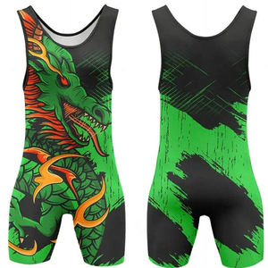 Uniformes de Lucha Libre Profesional Sublimados al por Mayor, Singlets Pro, Singlet de Lucha Libre para Hombre, OEM, ODM - Product Image 1