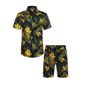 Conjunto de pantalones cortos para la playa, tela ligera de secado rápido, estilo veraniego para vacaciones. - Product Image 2