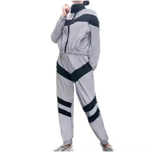 Conjunto Deportivo de Sudadera con Capucha para Mujer, Diseño Color Block, Media Cremallera, Tejido de Poliéster de Secado Rápido, Ropa de Primavera - Product Image 2