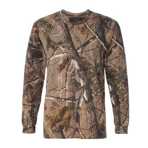 Camisetas de algodón para hombre con estampado de camuflaje Real Tree para caza, jungla y camping, camisetas de punto con diseño de bosque, ropa para hombre, camisetas de caza - Product Image 2