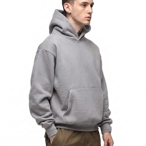Sudadera con Capucha Extra Grande para Hombre, 100% Algodón Grueso, Superventas, con Logotipo Personalizado Bordado, Hombros Caídos, Sudadera de Invierno para Hombre - Product Image 6