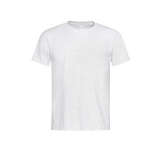 T-shirts pour hommes en coton polyester coupe classique couleur blanche manches courtes - Product Image 3