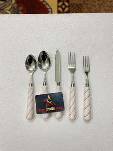 Oferta Especial 2024: Juego de Cubiertos de Cocina de Diseño Moderno en Madera, Resina y Acero Inoxidable, Regalo de Boda de STAR CRAFTS - Product Image 5