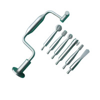 Ensemble de perceuses manuelles Hudson Brace en acier inoxydable de haute qualité, 7 pièces, instruments orthopédiques vétérinaires, fournisseur en gros