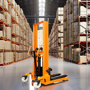 <span class=keywords><strong>Nuevos</strong></span> elevadores de paletas manuales Carretilla elevadora 1ton 2 Ton 2.5ton 3ton Apilador hidráulico manual Horquillas ajustables Aluminio - Product Image 3