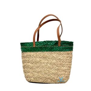 Nuevo Bolso Tote de Hombro con Correa Ajustable, Tejido a Mano con Algodón y Pasto Marino Natural, Estilo Bohemio Rústico Vintage para Mujer - Product Image 5