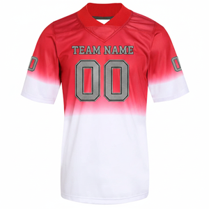 Maillot de football américain personnalisé, impression par sublimation, tissu durable, uniformes d'équipe pour les équipes scolaires - Product Image 1
