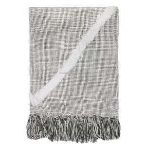 Manta de Algodón Natural Personalizada con Textura Tufted, Diseño de Rayas Amarillas, Tejida a Mano, para Cama, Sofá, Viajes, Decoración del Hogar - Product Image 5