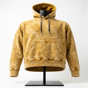 Sweat à capuche surdimensionné pour homme, personnalisé, en coton 100%, délavé à l'acide, décontracté, respirant, pour l'hiver - Product Image 6