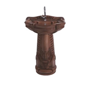 Top Dealer Selling Premium Quality Made in India Bathroom Sanitary Ware White Ceramic Designer Wash <b>Basin</b> Pedestal for Sale - Product Image 1