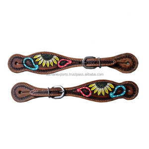 สายรัดข้อมือหนังสำหรับสตรีพิมพ์ลายดอกไม้ทำด้วยมือคุณภาพระดับพรีเมียมผู้ผลิตขายส่ง Saman - Product Image 3