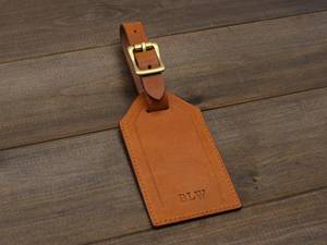 Custom Genuine Leather Luggage Tags Privacy Cover Suitcase <b>Name</b> <b>Labels</b> Personalized Travel Bag Tags Shop LMP-0250 - Product Image 6