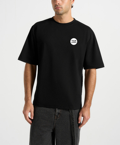 T-shirts décontractés pour hommes personnalisés en tissu jersey léger respirant 100% coton 220g avec logo personnalisé imprimé sur le devant - Product Image 2
