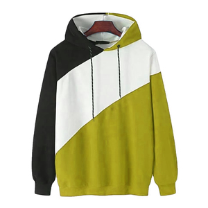 Sweat à capuche polaire color block pour homme, pull d'hiver, haut à capuche, taille personnalisée, couleur unie, streetwear, vente en gros OEM - Product Image 6