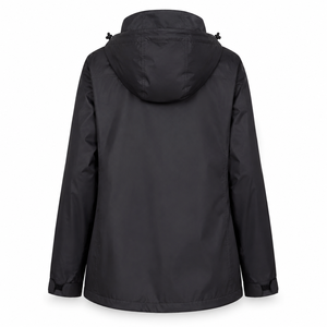Veste de pluie imperméable à capuche pour femme, légère, entièrement zippée, coupe-vent d'extérieur, marque privée, vente en gros, fabricant direct - Product Image 2