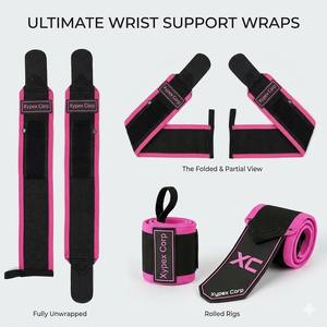 Muñequeras con Logotipo Personalizado, Transpirables, Suaves, Ligeras, Plegables, Unisex, para Levantamiento de Pesas, Entrenamiento en Gimnasio, Soporte para Fisicoculturismo - Product Image 5