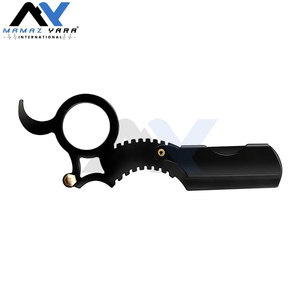 มีดโกนสำหรับช่างทำผม แบบวงแหวนเดี่ยว ใบมีดตรง น้ำหนักเบา ป้องกันสนิม ใช้สำหรับตกแต่งทรงเครา ใช้ได้กับใบมีดสองคม - Product Image 4