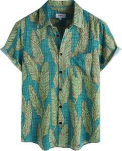 Camisa de Hombre para el Día a Día, Manga Corta, Estampado Tropical, Casual de Playa, con Botones, Verano, Vibrante, Colorida, Floral, Top, Camisa de Verano para Hombre - Product Image 6