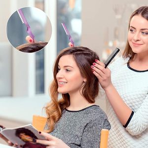 REVAMP INTERNATIONAL Purple Color Thinning Face Hair <b>Styling</b> Rotary <b>Head</b> Razor Set Plastic Stainless Steel Single Blade Cutting - Product Image 5