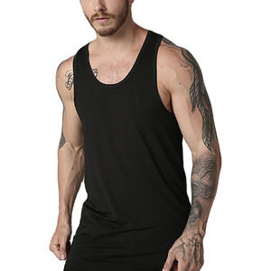 Custom Casual Tank Tops Wholesale OEM Manufacturer Supplier Cotton Sleeveless Vest Private Label Bulk Production - Product Image 3