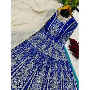 Designer <b>Wedding</b> Dresses Fancy Style Party Wear <b>Top</b> Lehenga Dupatta - Product Image 6