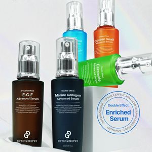 DIFFER&DEEPER Sérum Coréen Double Action à la Bave d'Escargot Doré 50ml pour Réparation Avancée du Visage, Soin Raffermissant Anti-rides, Liquide à base de Panthénol pour la Peau - Product Image 6