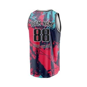 Wholesale Splatter Vector Contrast Pattern Mesh Tank <b>Top</b> High Elasticity Tournament Sourcing Sublimation Basketball Jerseys - Product Image 2