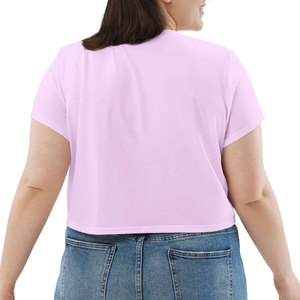 Soft Breathable <b>Top</b> Trendy Lightweight New Design High Soft Comfortable Custom Printed Casual Street Wear Summer Women <b>Crop</b> <b>Top</b> - Product Image 5