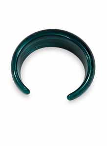 Handmade Burgundy Wine Resin Bangle Chunky Tapered Open C Shape Resin Craft Wrist Cuff Bracelet Women Jewelry Wholesale - Product Image 5
