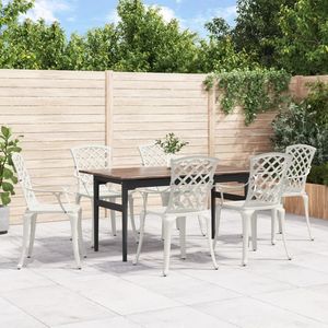 Silla de Jardín Ergonómica Mediana de Aluminio Fundido Blanco, Complemento Cómodo y Elegante para su Jardín - Product Image 1