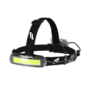 Linterna frontal LED COB curva ultraancha de 640 lm, faro de doble alimentación IP66, resistente a caídas de 2 m, luz trasera roja para tareas industriales de corto alcance - Product Image 1