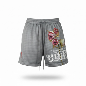 Shorts de basketball personnalisés pour hommes, sublimation, logos brodés, respirants, séchage rapide, style streetwear, 100% polyester - Product Image 3